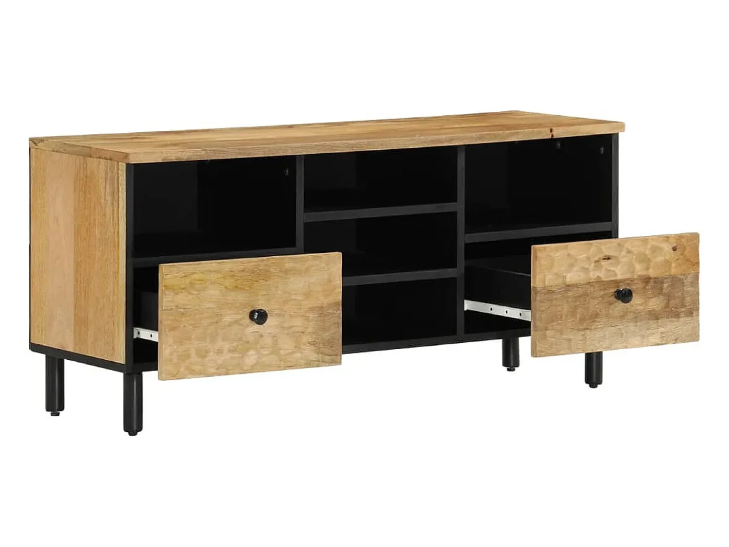 Móvel De Tv* Móvel de TV 100x33x46 cm madeira de mangueira maciça PT126849 Castanho
