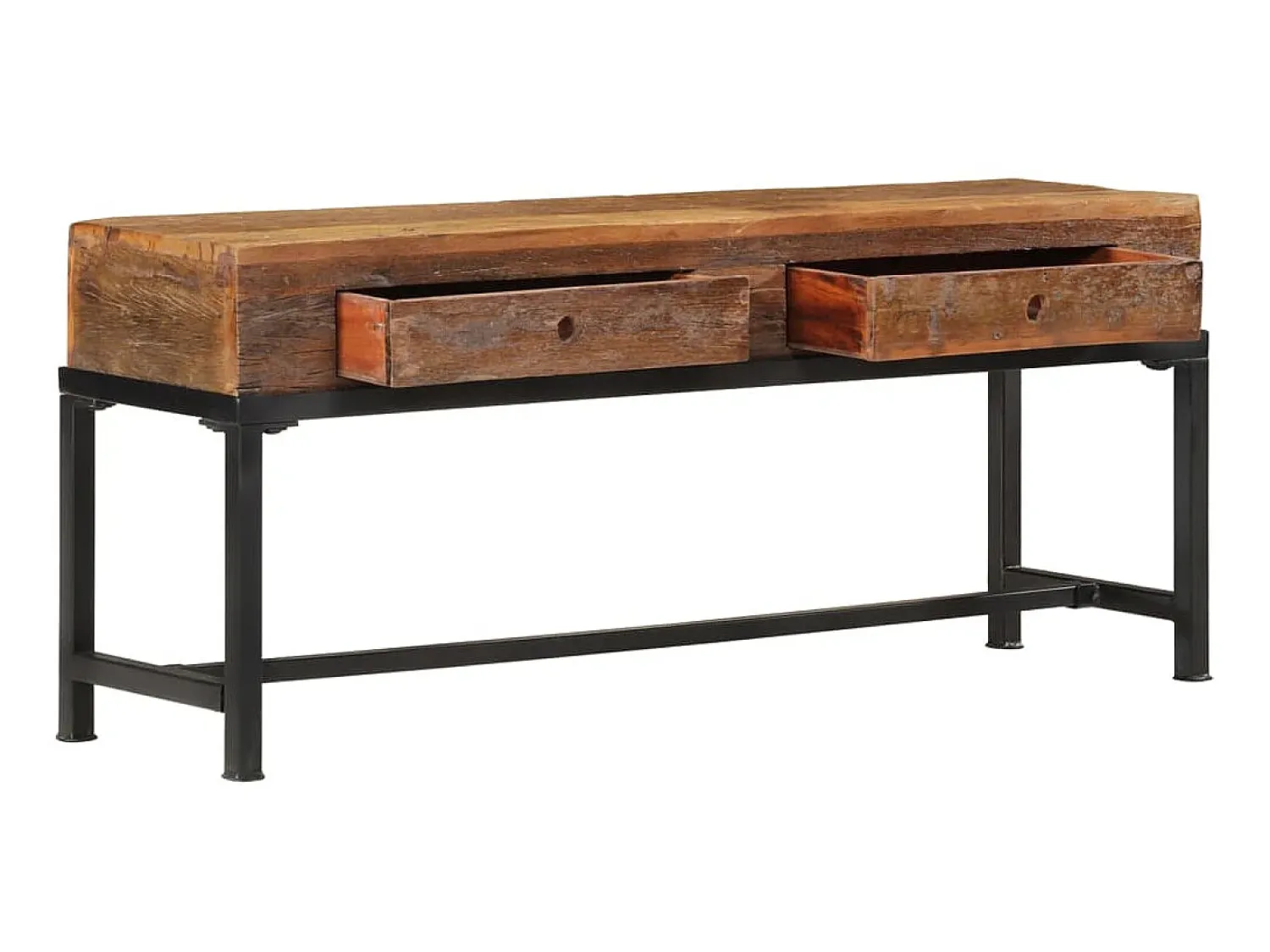 Móvel De Tv| Móvel de TV 110x30x46 cm madeira recuperada maciça PT871823 Castanho