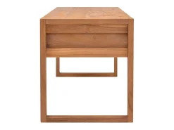 Móvel De Tv| Móvel de TV 140x40x45 cm madeira de teca PT472782 Castanho