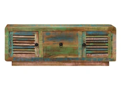 Móvel De Tv*vidaxl Móvel de TV 110x30x40 cm madeira recuperada maciça Castanho