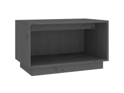 Móvel de TV 60x35x35 cm madeira de pinho maciça cinza PT573958^ Móvel De Tv