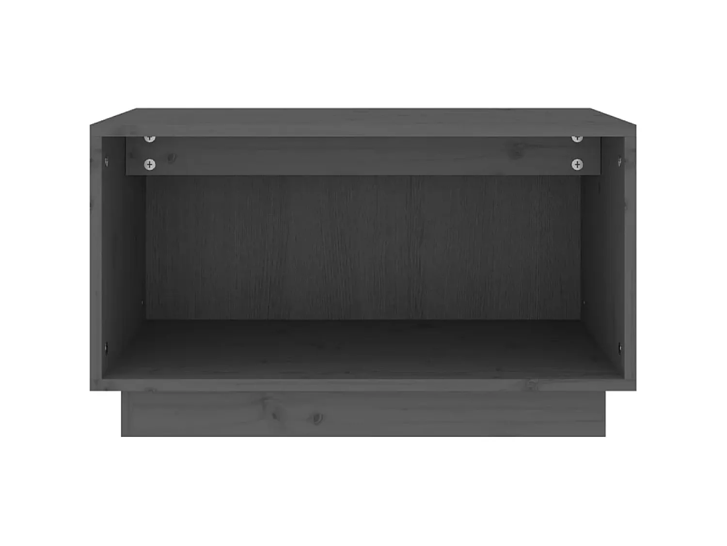 Móvel de TV 60x35x35 cm madeira de pinho maciça cinza PT573958^ Móvel De Tv