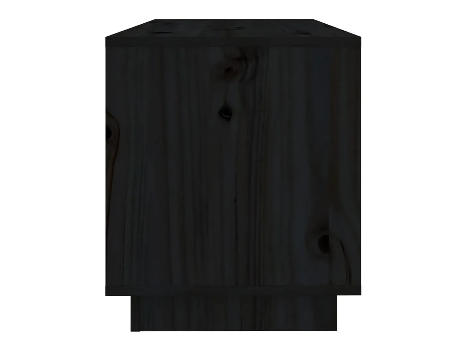 Móvel De Tv|vidaxl Móvel de TV 74x34x40 cm madeira de pinho maciça Preto