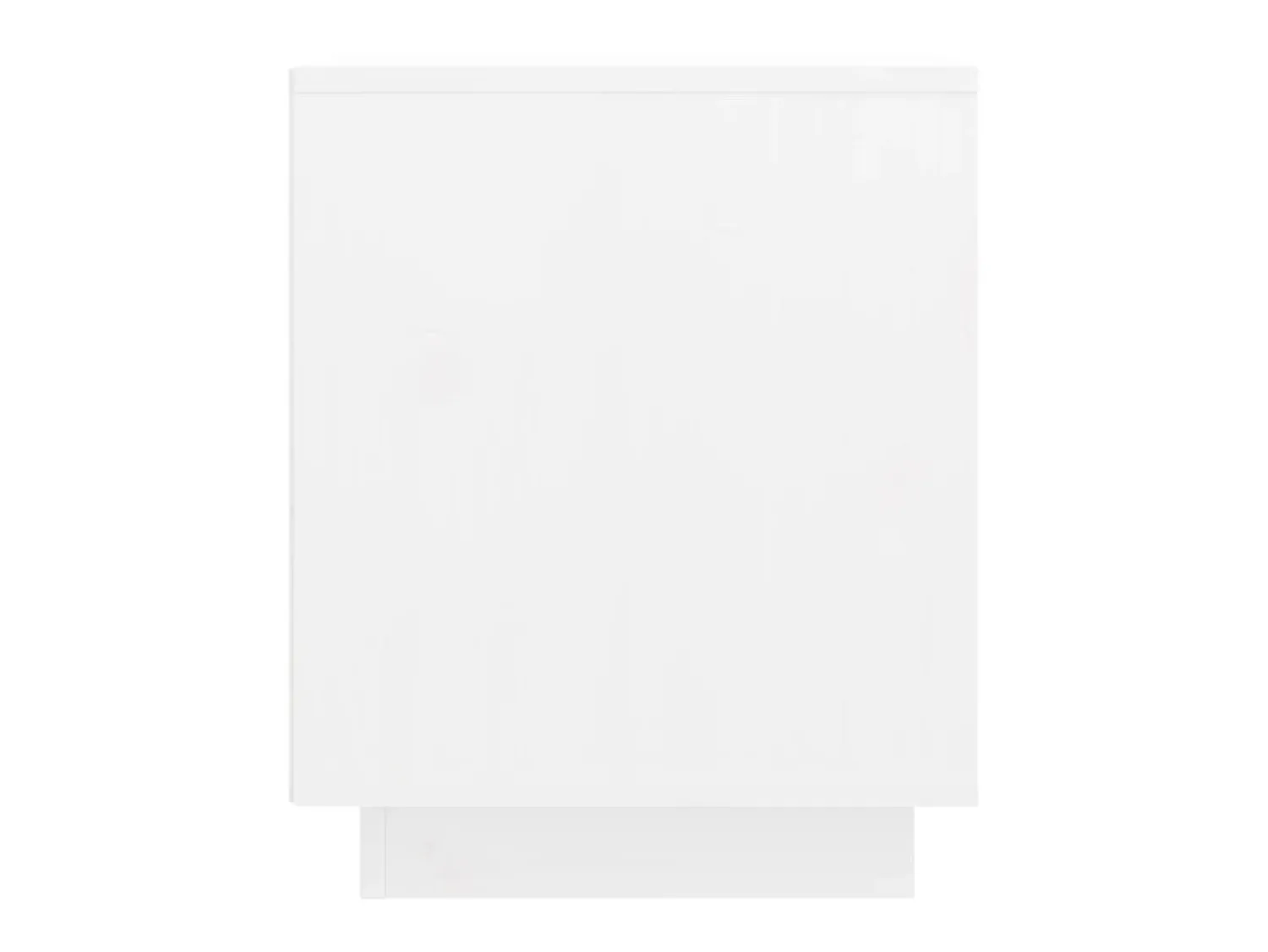 Móvel de TV 74x35x44 cm madeira de pinho maciça PT726302 Branco
