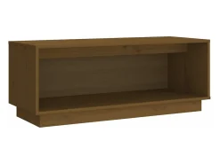 Sale vidaxl Móvel de TV 90x35x35 cm madeira de pinho maciça mel Castanho