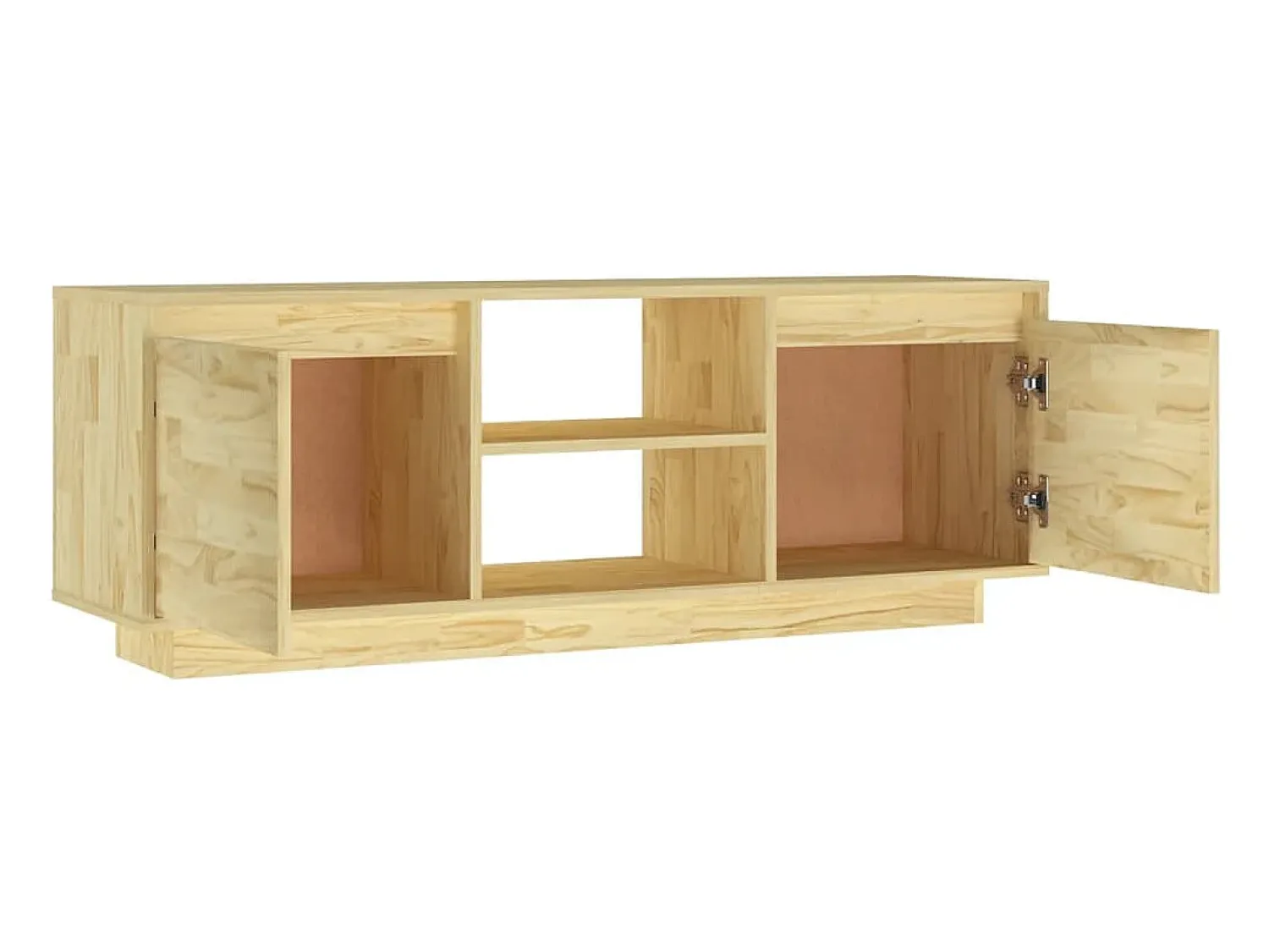 vidaxl Móvel de TV 110x30x40 cm madeira de pinho maciça^ Móvel De Tv