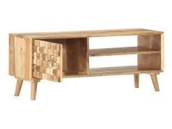 Móvel De Tv* Móvel de TV 100x35x40 cm madeira de acácia maciça PT444647 Castanho