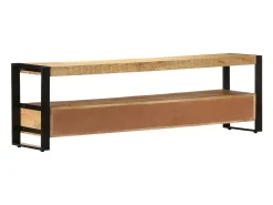 Móvel De Tv| Móvel de TV 150x30x45 cm madeira de mangueira maciça PT135916 Castanho
