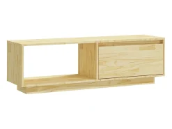Online Móvel de TV 110x30x33,5 cm madeira de pinho maciça PT715272 Castanho