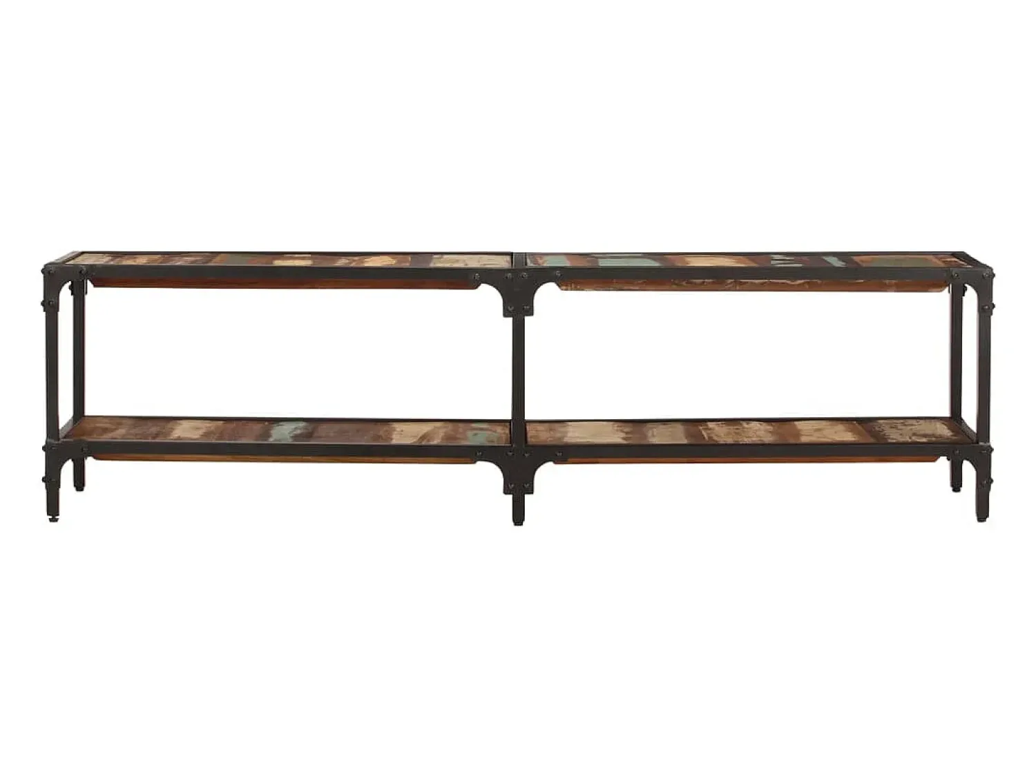 Móvel De Tv* Móvel de TV 150x30x41 cm madeira recuperada maciça PT135388 Multicor