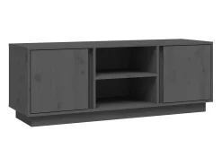 Móvel De Tv*vidaxl Móvel de TV 110x35x40,5 cm madeira de pinho maciça Cinzento