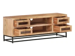 Móvel De Tv| Móvel de TV 110x30x40 cm madeira de acácia maciça PT740681 Castanho