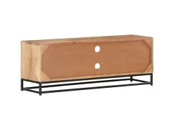 Móvel De Tv| Móvel de TV 110x30x40 cm madeira de acácia maciça PT740681 Castanho