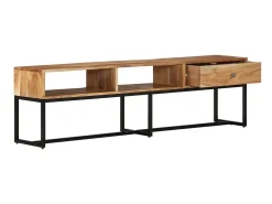 Móvel De Tv* Móvel de TV 160x30x45 cm madeira de acácia maciça PT335282 Castanho