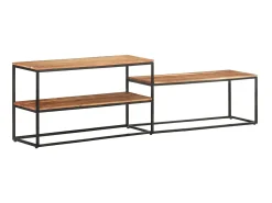 New Móvel de TV 180x30x50 cm madeira de acácia maciça PT590890 Castanho