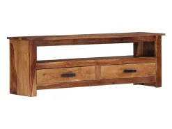 Móvel De Tv|vidaxl Móvel de TV 118x30x40 cm madeira maciça Castanho