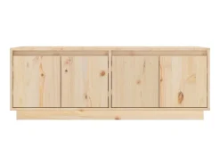 Móvel De Tv| Móvel de TV 110x34x40 cm madeira de pinho maciça PT494478 Castanho