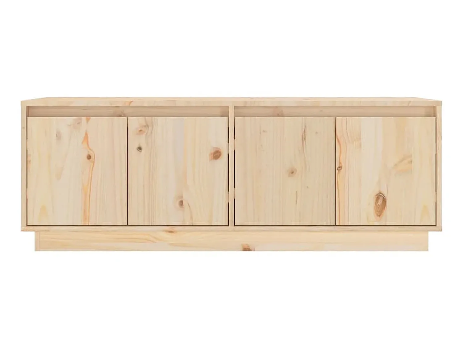 Móvel De Tv| Móvel de TV 110x34x40 cm madeira de pinho maciça PT494478 Castanho