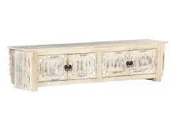 vidaxl Móvel de TV 140x30x35 cm madeira de mangueira maciça^ Móvel De Tv