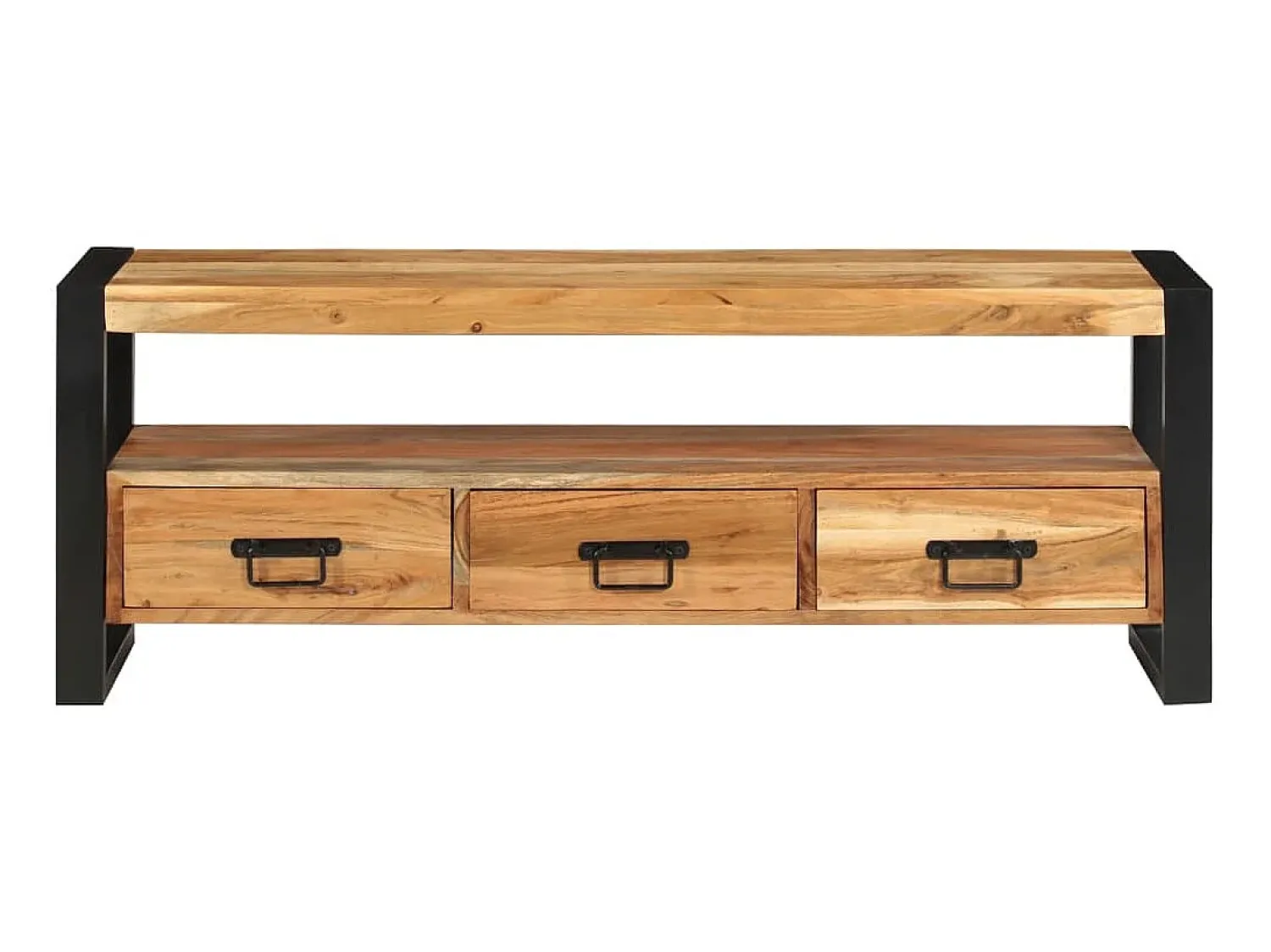 Móvel de TV 120x30x45 cm madeira de acácia maciça PT409613 Castanho