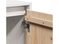 Móvel De Tv*vidaxl Móvel de TV 74x35x44 cm madeira de pinho maciça Branco
