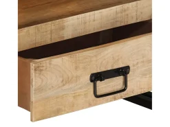 Móvel De Tv| Móvel de TV 100x30x45 cm madeira de mangueira maciça PT606454 Castanho