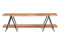 Móvel De Tv* Móvel de TV 160x40x50 cm madeira de acácia maciça PT425023 Castanho