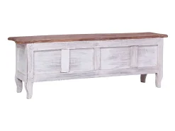 Móvel De Tv|vidaxl Móvel de TV 120x30x40 cm madeira de mogno maciça Branco