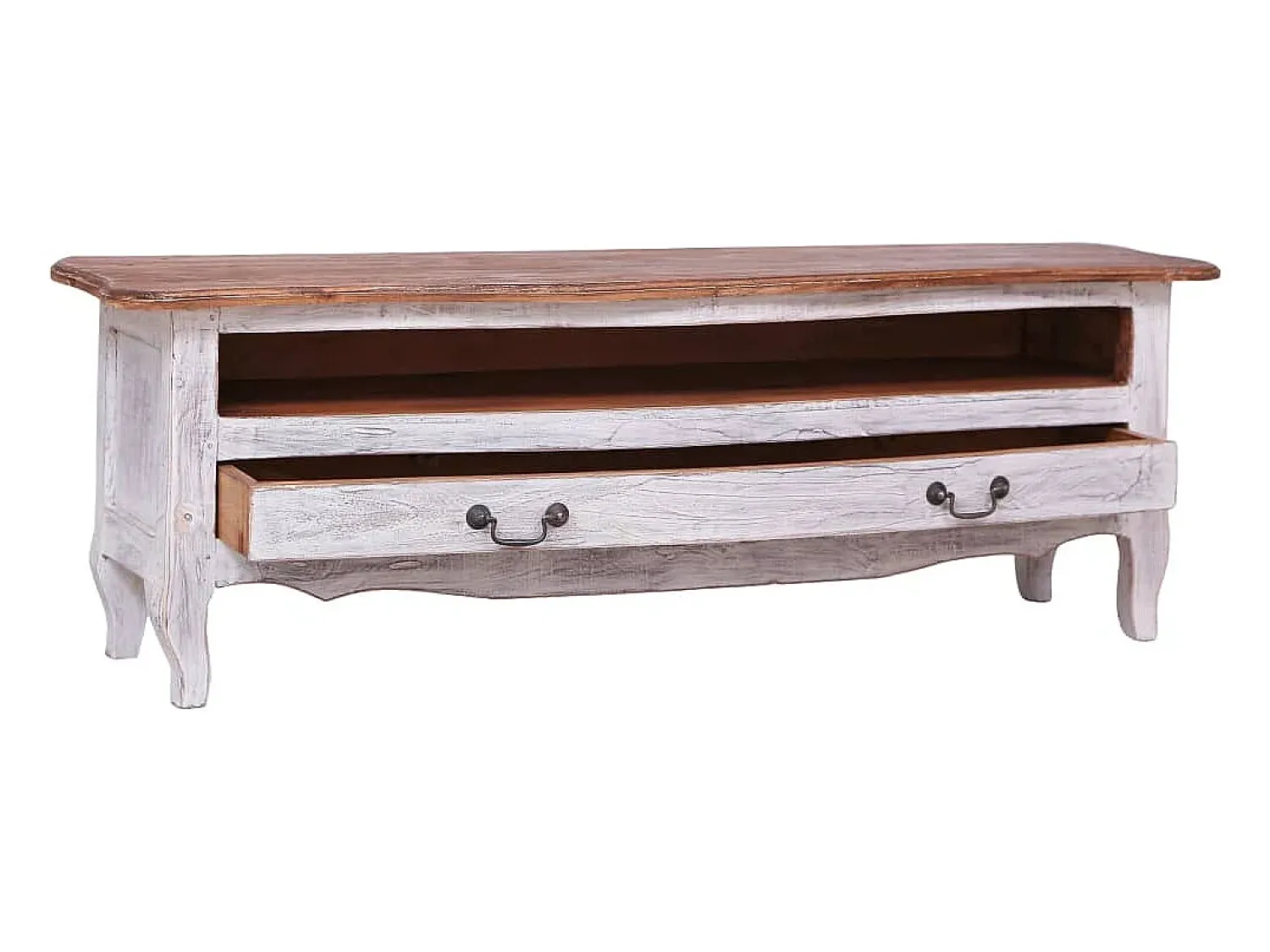 Móvel De Tv|vidaxl Móvel de TV 120x30x40 cm madeira de mogno maciça Branco