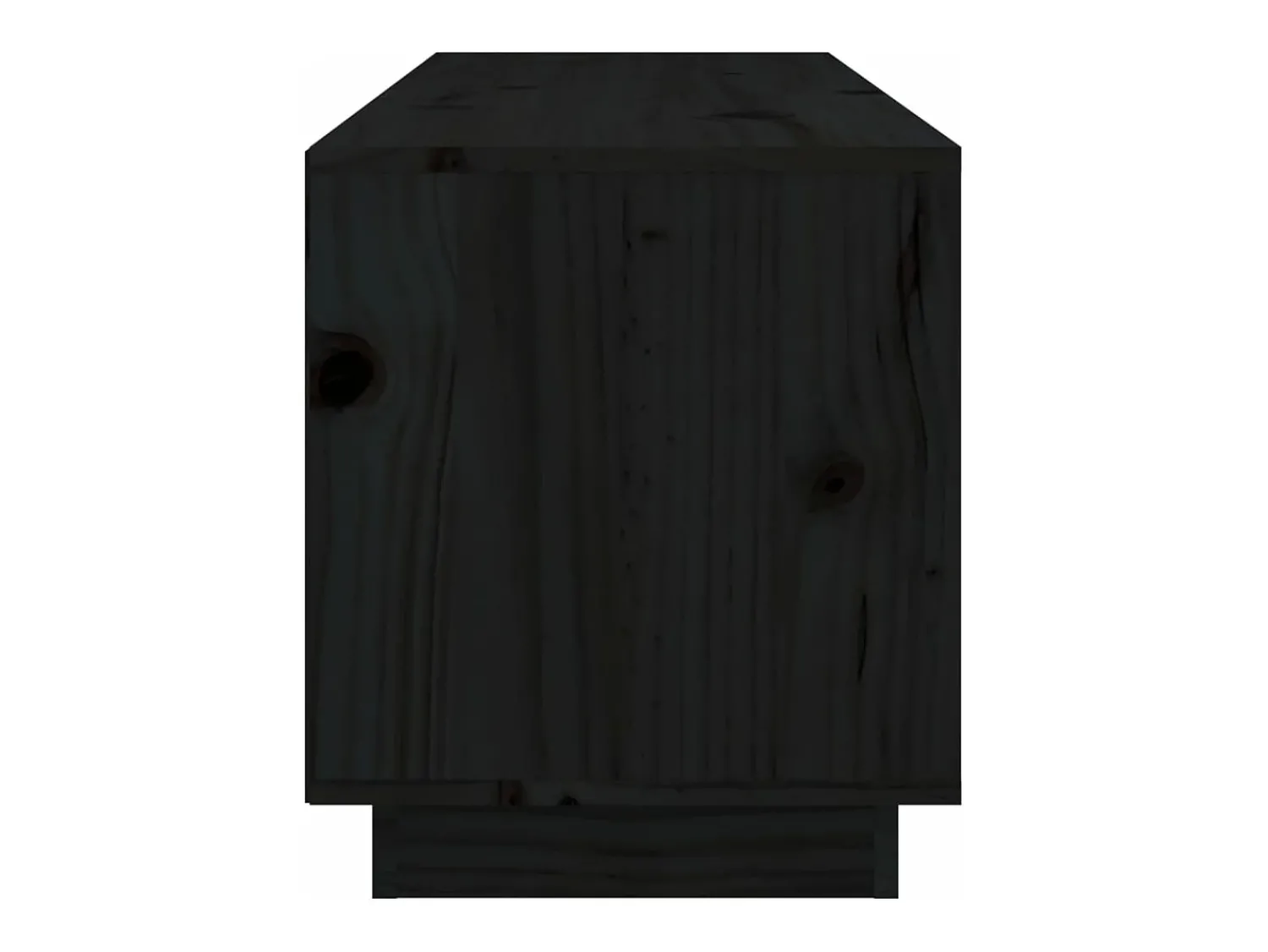 Móvel De Tv*vidaxl Móvel de TV 105x34x40 cm madeira de pinho maciça Preto