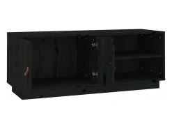Móvel De Tv*vidaxl Móvel de TV 105x34x40 cm madeira de pinho maciça Preto