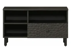 Sale Móvel de TV 80x33x46 cm madeira de mangueira maciça PT699447 Preto