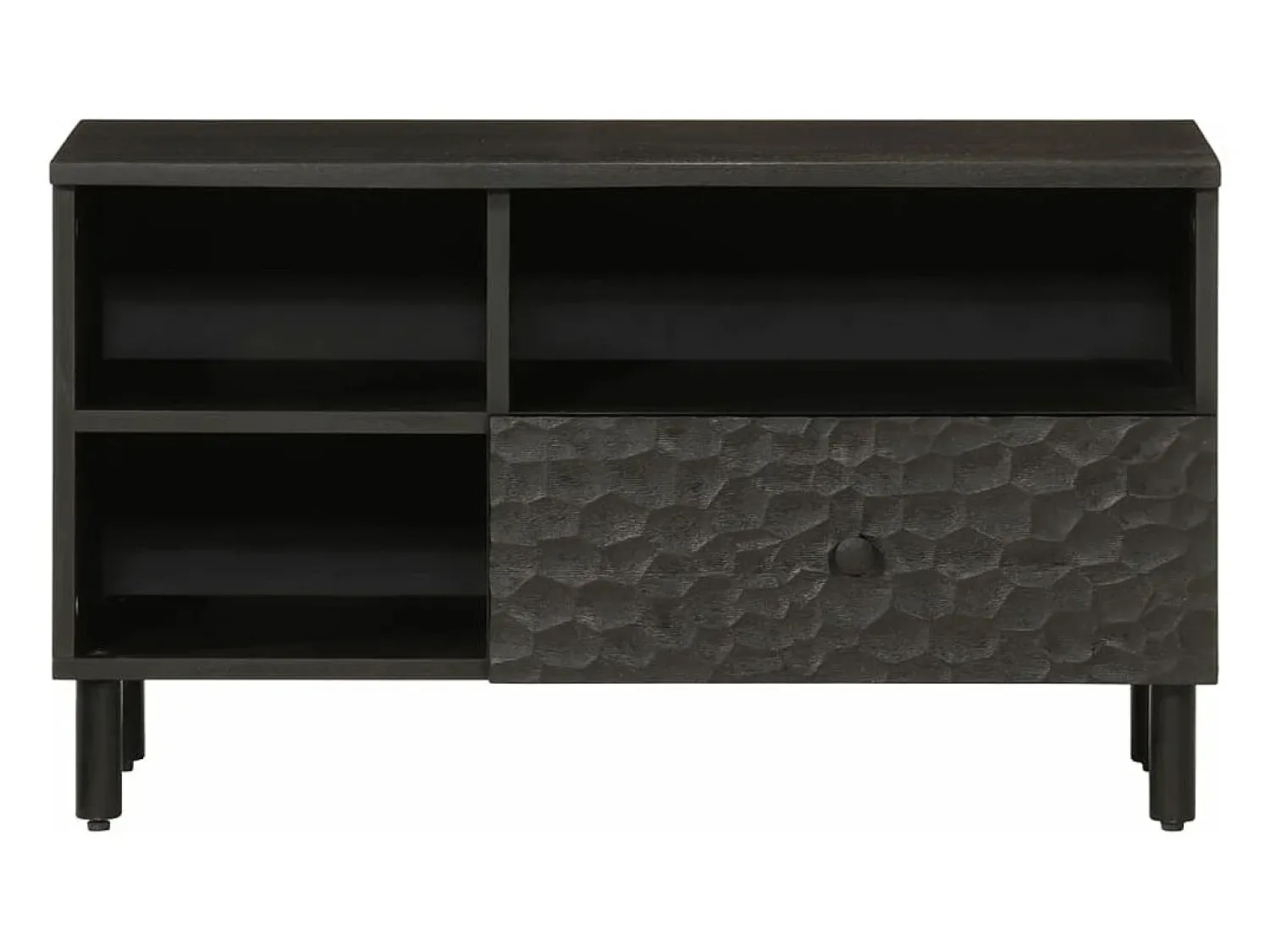 Sale Móvel de TV 80x33x46 cm madeira de mangueira maciça PT699447 Preto