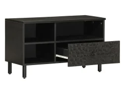 Sale Móvel de TV 80x33x46 cm madeira de mangueira maciça PT699447 Preto