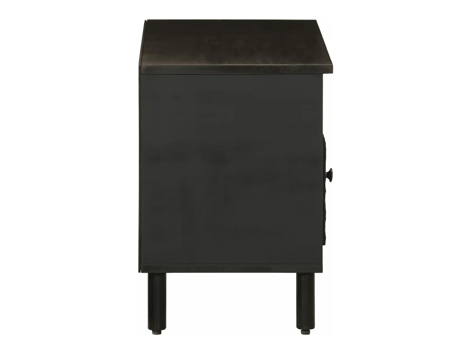 Sale Móvel de TV 80x33x46 cm madeira de mangueira maciça PT699447 Preto