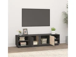 Móvel De Tv* Móvel de TV 156x40x40 cm madeira de pinho maciça PT925321 Cinzento