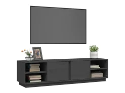 Móvel De Tv* Móvel de TV 156x40x40 cm madeira de pinho maciça PT925321 Cinzento