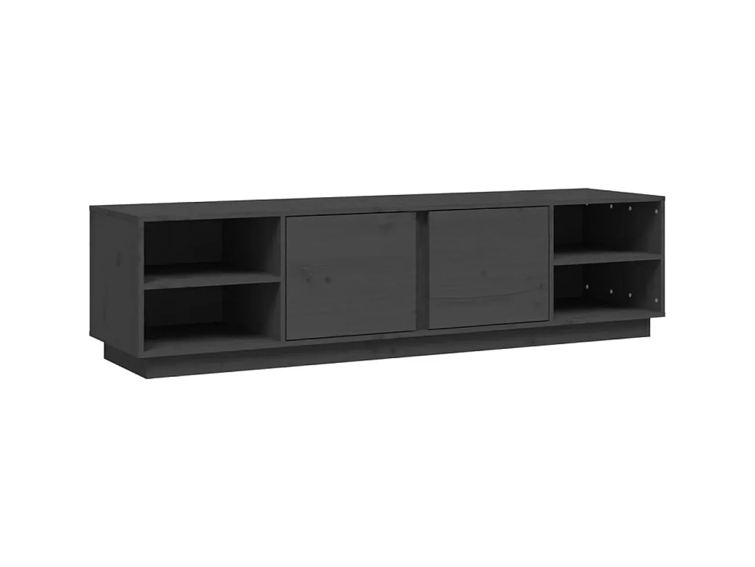 Móvel De Tv* Móvel de TV 156x40x40 cm madeira de pinho maciça PT925321 Cinzento