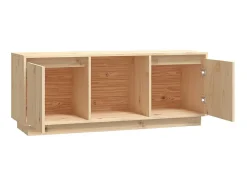 Móvel De Tv* Móvel de TV 110,5x35x44 cm madeira de pinho maciça PT340896 Castanho