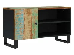 Móvel de TV 80x33x46 cm madeira recuperada/derivados madeira PT649555^ Móvel De Tv