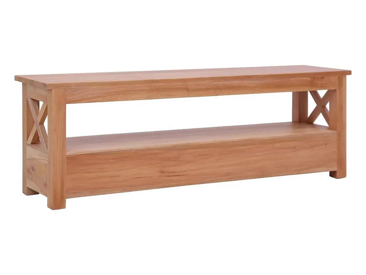 Discount Móvel de TV 115x30x40 cm madeira de mogno maciça PT353732 Castanho