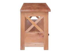 Discount Móvel de TV 115x30x40 cm madeira de mogno maciça PT353732 Castanho