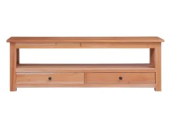 Discount Móvel de TV 115x30x40 cm madeira de mogno maciça PT353732 Castanho