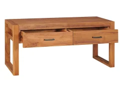 Móvel De Tv* Móvel de TV 100x40x45 cm madeira de teca PT943567 Castanho