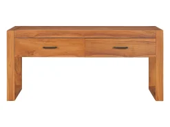 Móvel De Tv* Móvel de TV 100x40x45 cm madeira de teca PT943567 Castanho