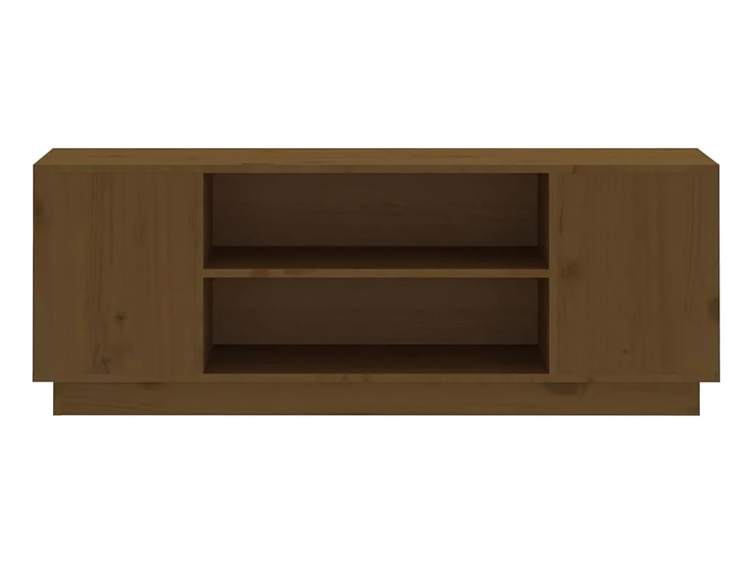 Móvel de TV 110x35x40,5 cm madeira de pinho maciça mel PT960724^ Móvel De Tv