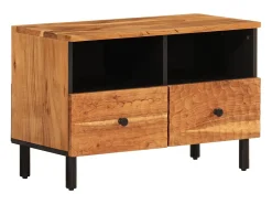 Móvel de TV 70x33x46 cm madeira de acácia maciça PT345080^ Móvel De Tv