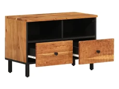 Móvel de TV 70x33x46 cm madeira de acácia maciça PT345080^ Móvel De Tv