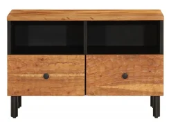 Móvel de TV 70x33x46 cm madeira de acácia maciça PT345080^ Móvel De Tv