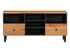 Sale vidaxl Móvel de TV 100x33x46 cm madeira de acácia maciça Castanho